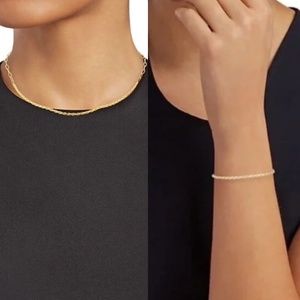 NEW SET SHASHI So Twisted Necklace & Bracelet